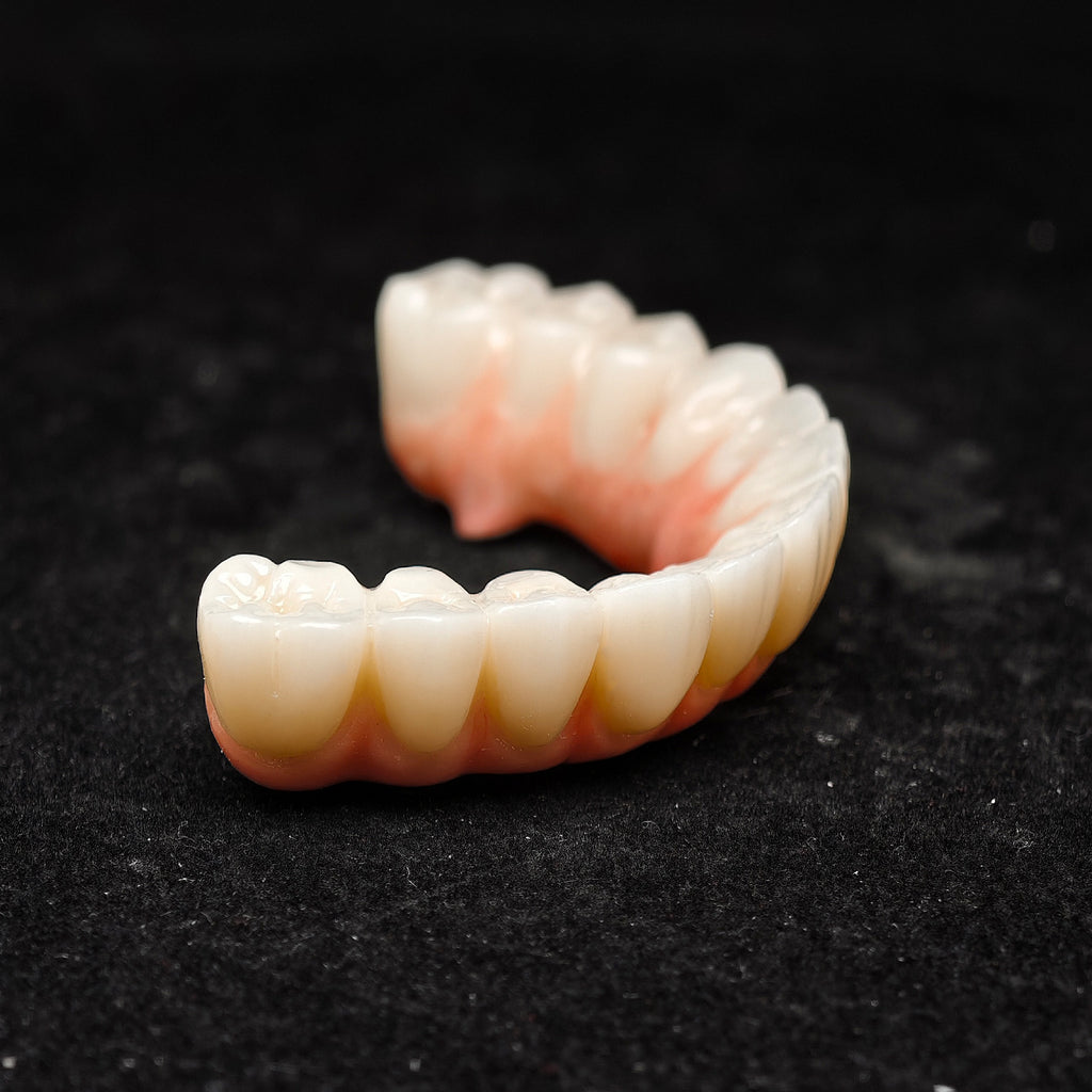 All On 4 Zirconia Bridge With Ti-Base Screw Retained Trying For Full Arch Restoration