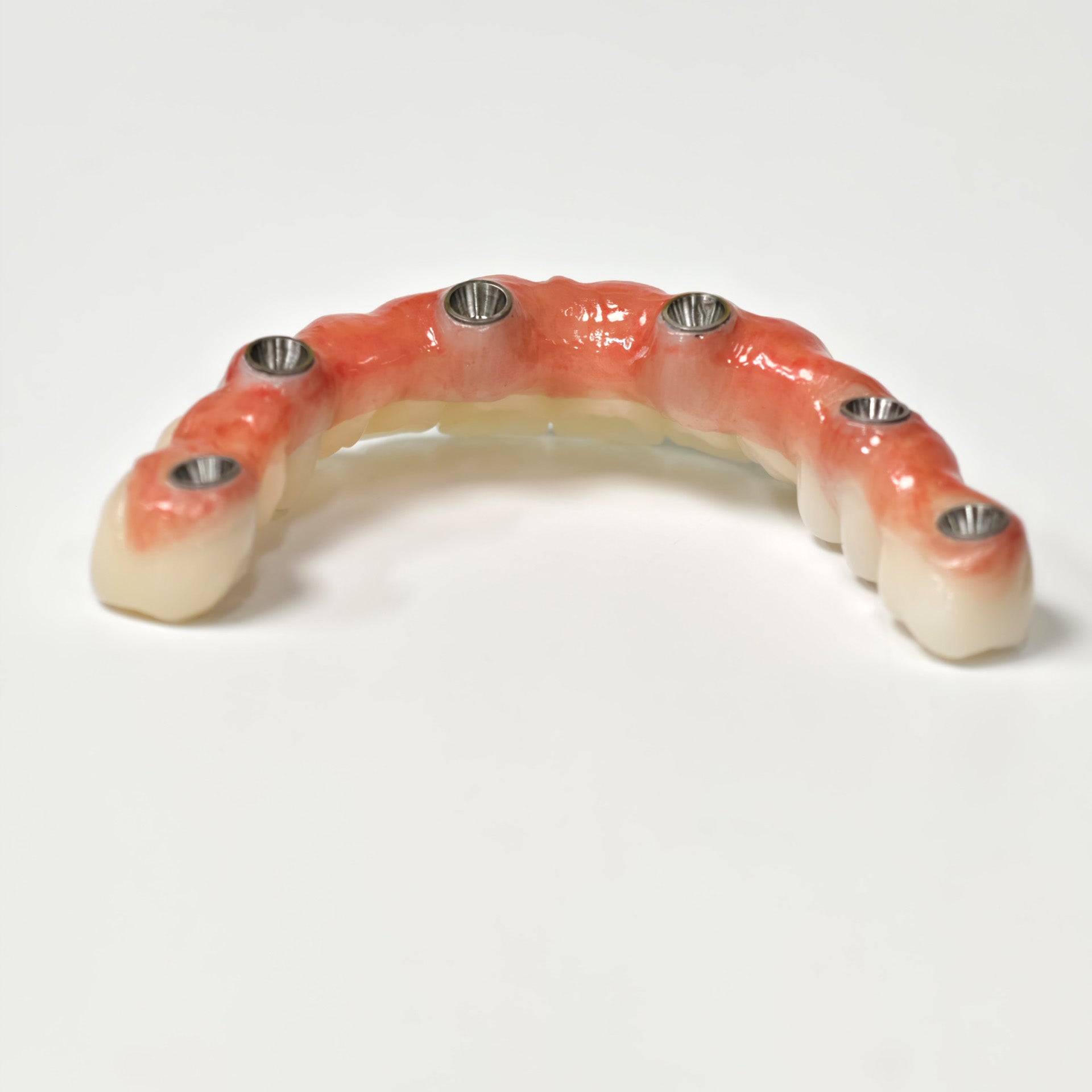 All On 6 Zirconia Bridge With Ti-Base Screw Retained