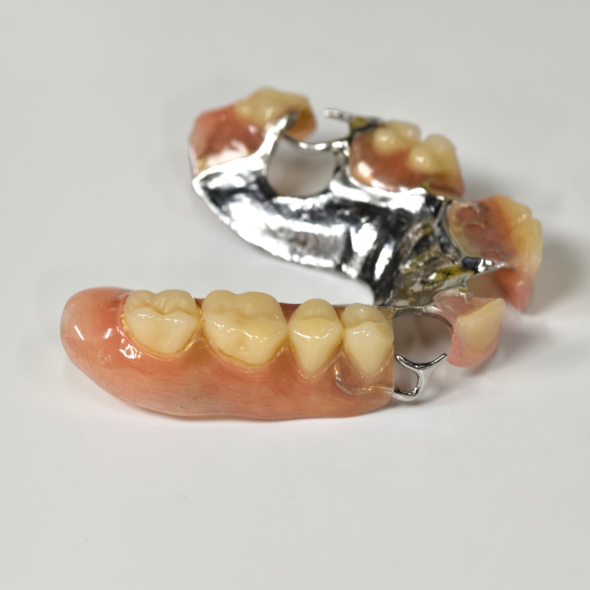 Cobalt Chrome Framework Denture Metal Framework With Acrylic Denture