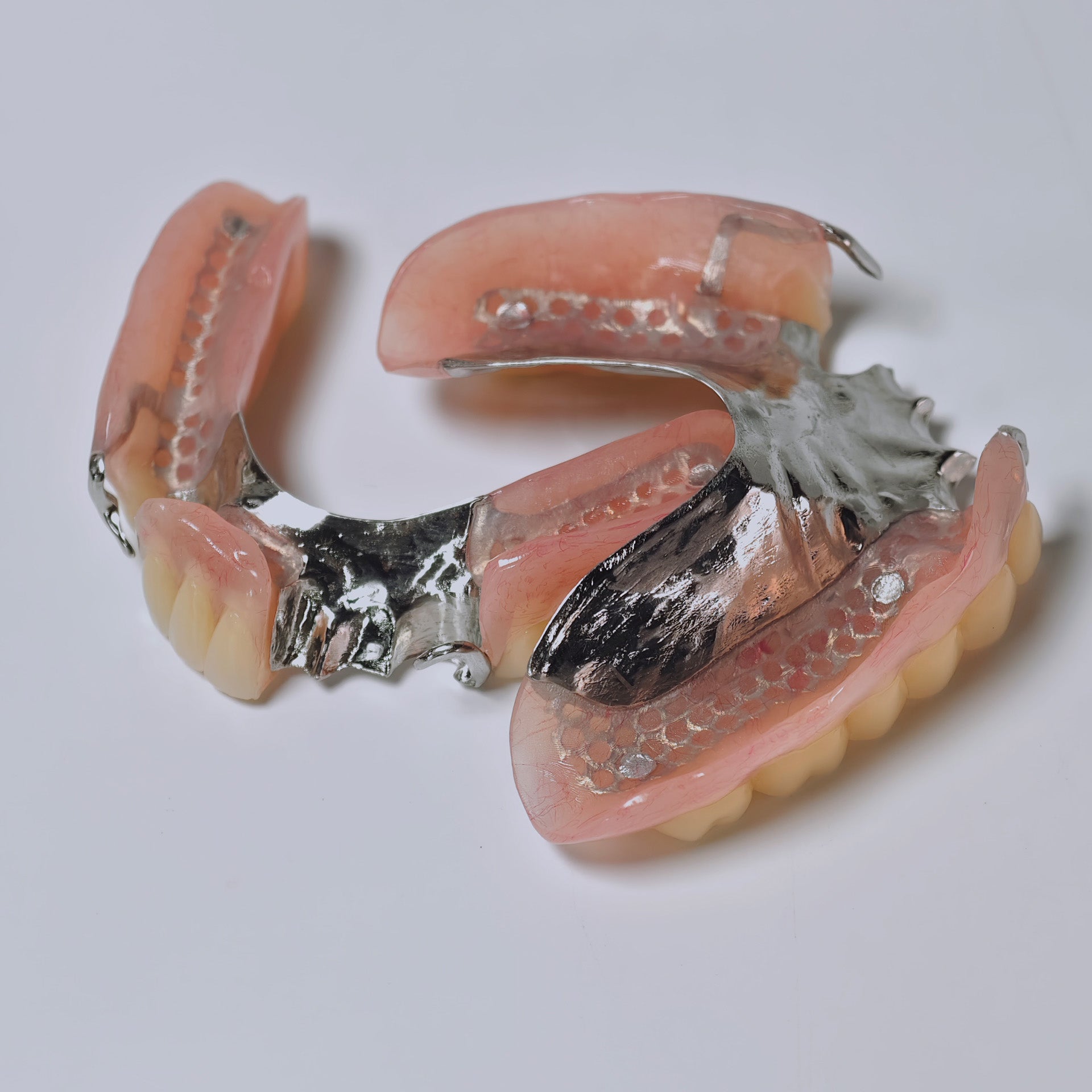 Cobalt Chrome Framework Denture Metal Framework With Acrylic Denture