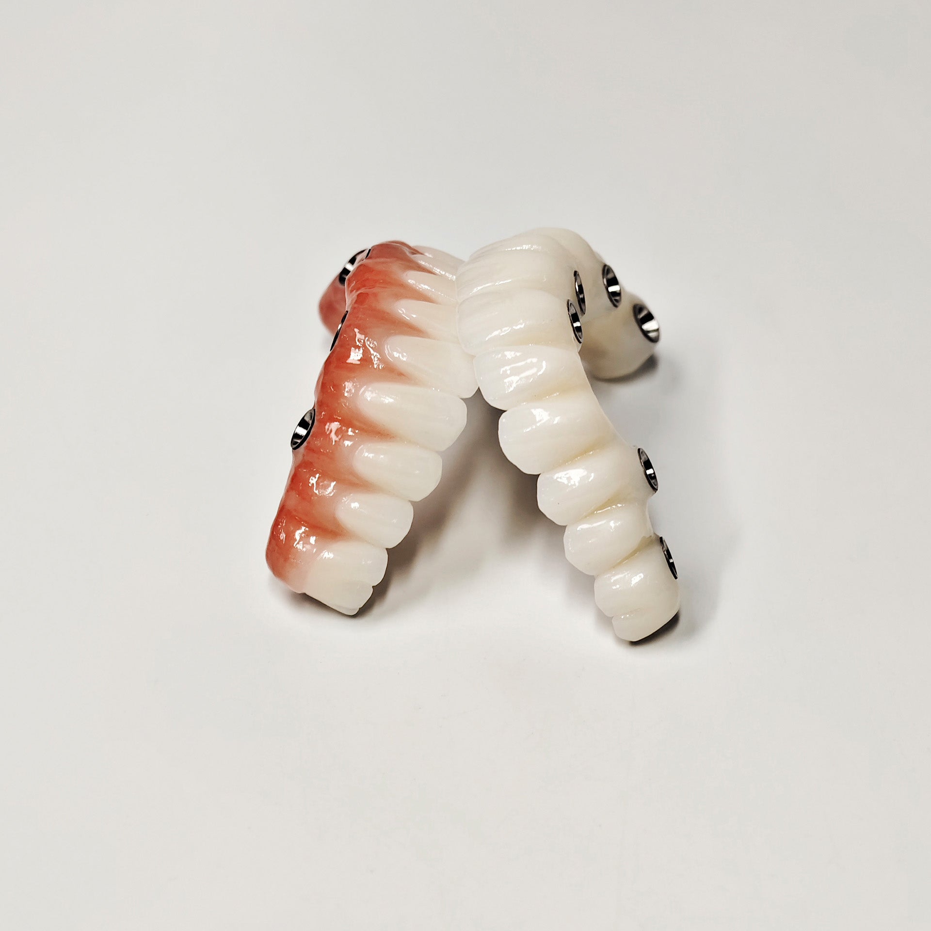 Full-Arch Zirconia Bridge With Ti-Base Abutment