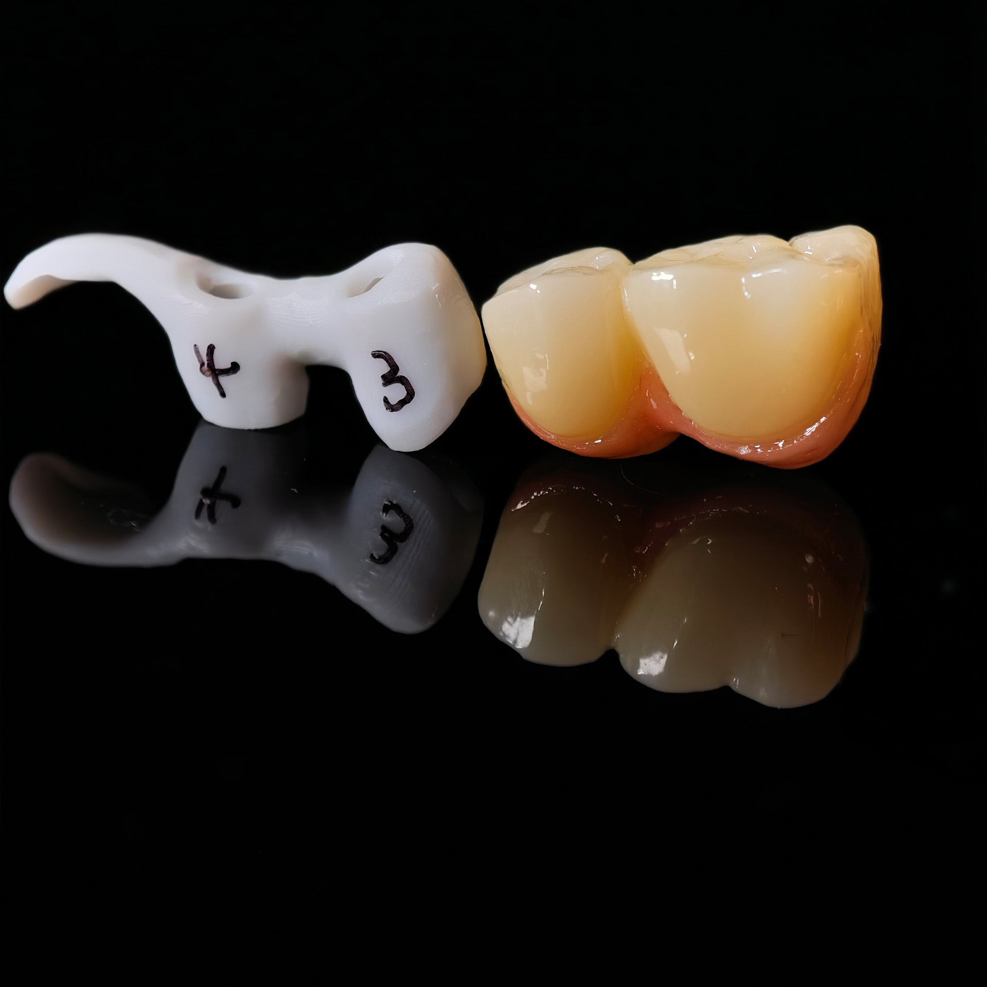 Zirconia Implant Bridge Screwmentable Dental Crown