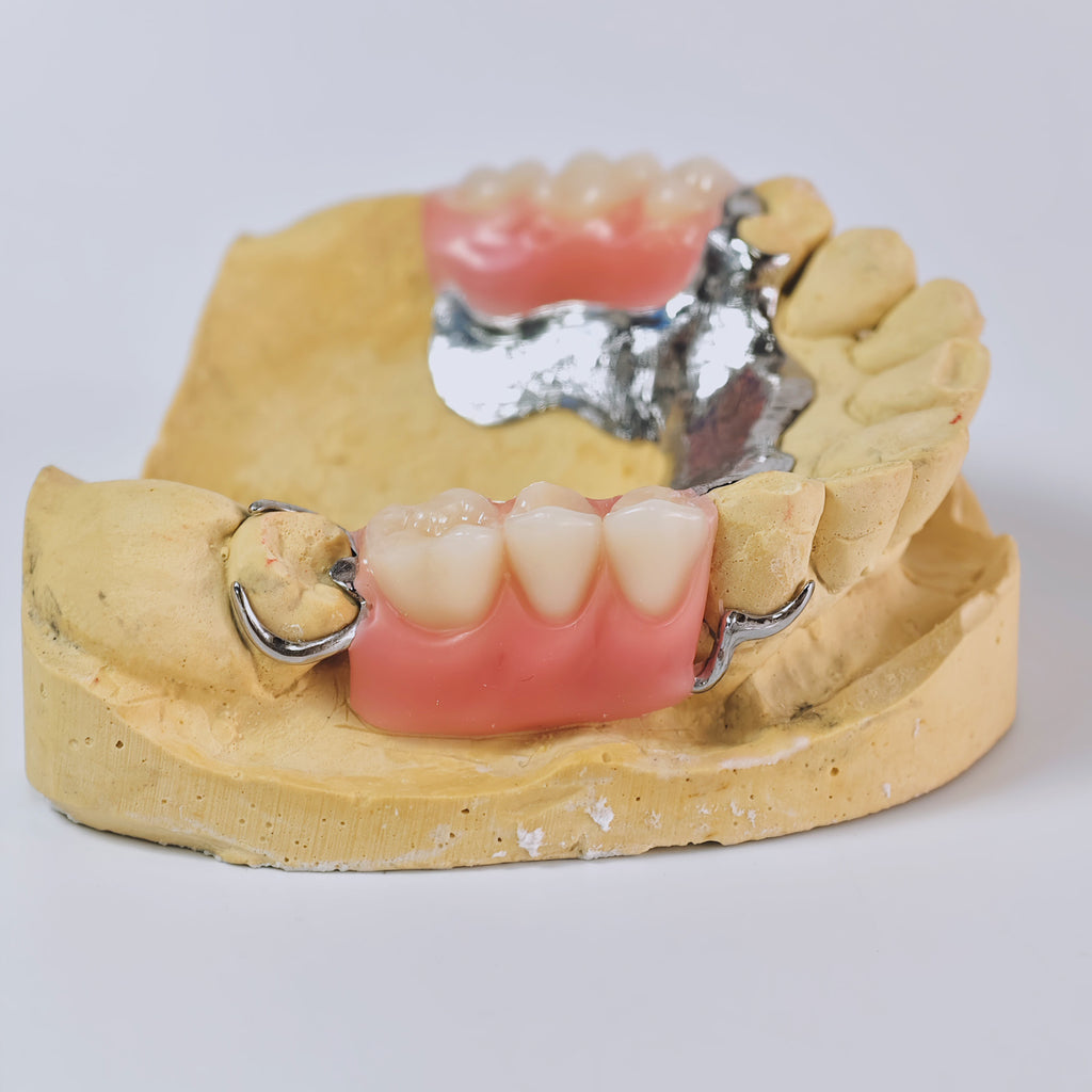 Cobalt Chrome Framework Denture Metal Framework With Acrylic Denture