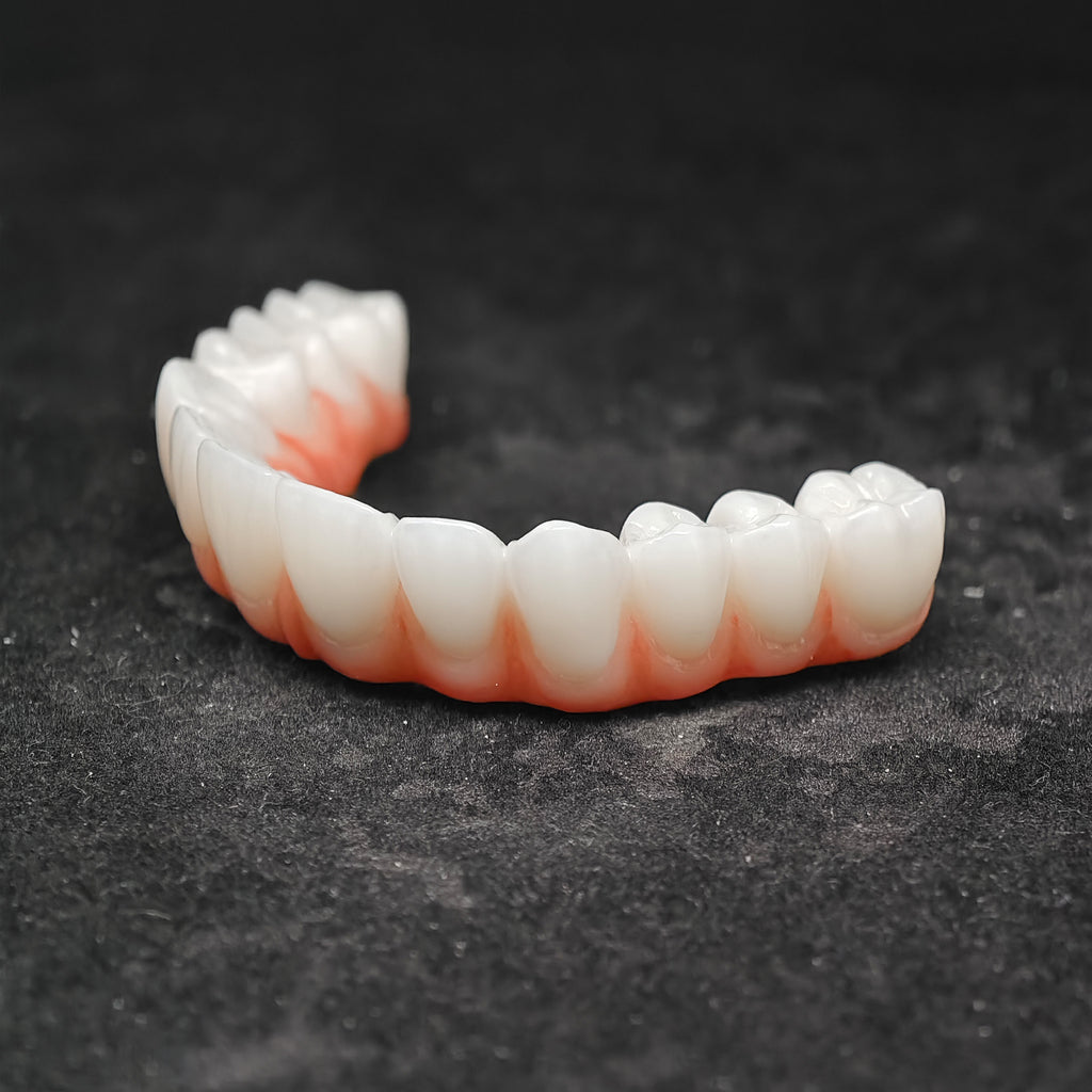 Ti-Bar Titanium Nitride Metal Frame With Zirconia Bridge For Full Arch Restoration