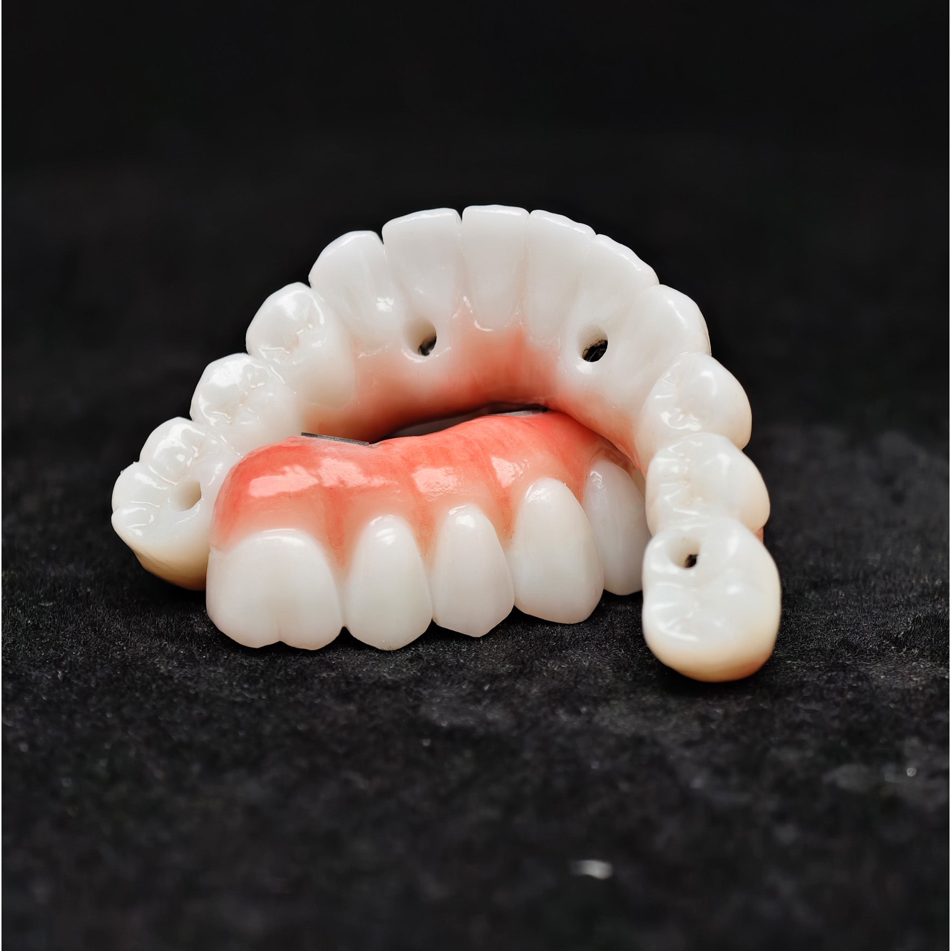 All On 4 Zirconia Bridge With Ti-Base Screw Retained Trying For Full Arch Restoration