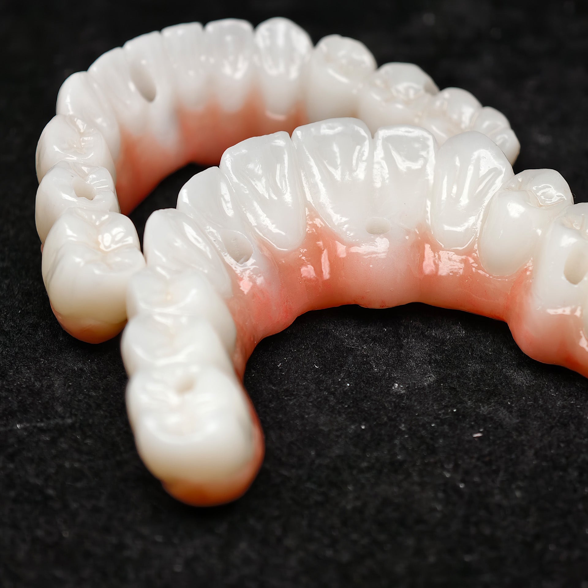 All On 4 Zirconia Bridge With Ti-Base Screw Retained Trying For Full Arch Restoration