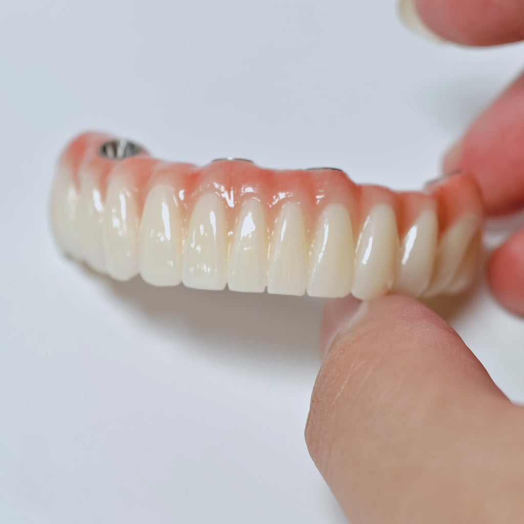 All On 4 Zirconia Bridge With Ti-Base Screw Retained