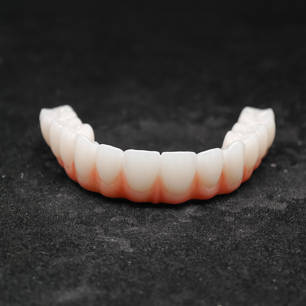 Ti-Bar Titanium Nitride Metal Frame With Zirconia Bridge For Full Arch Restoration