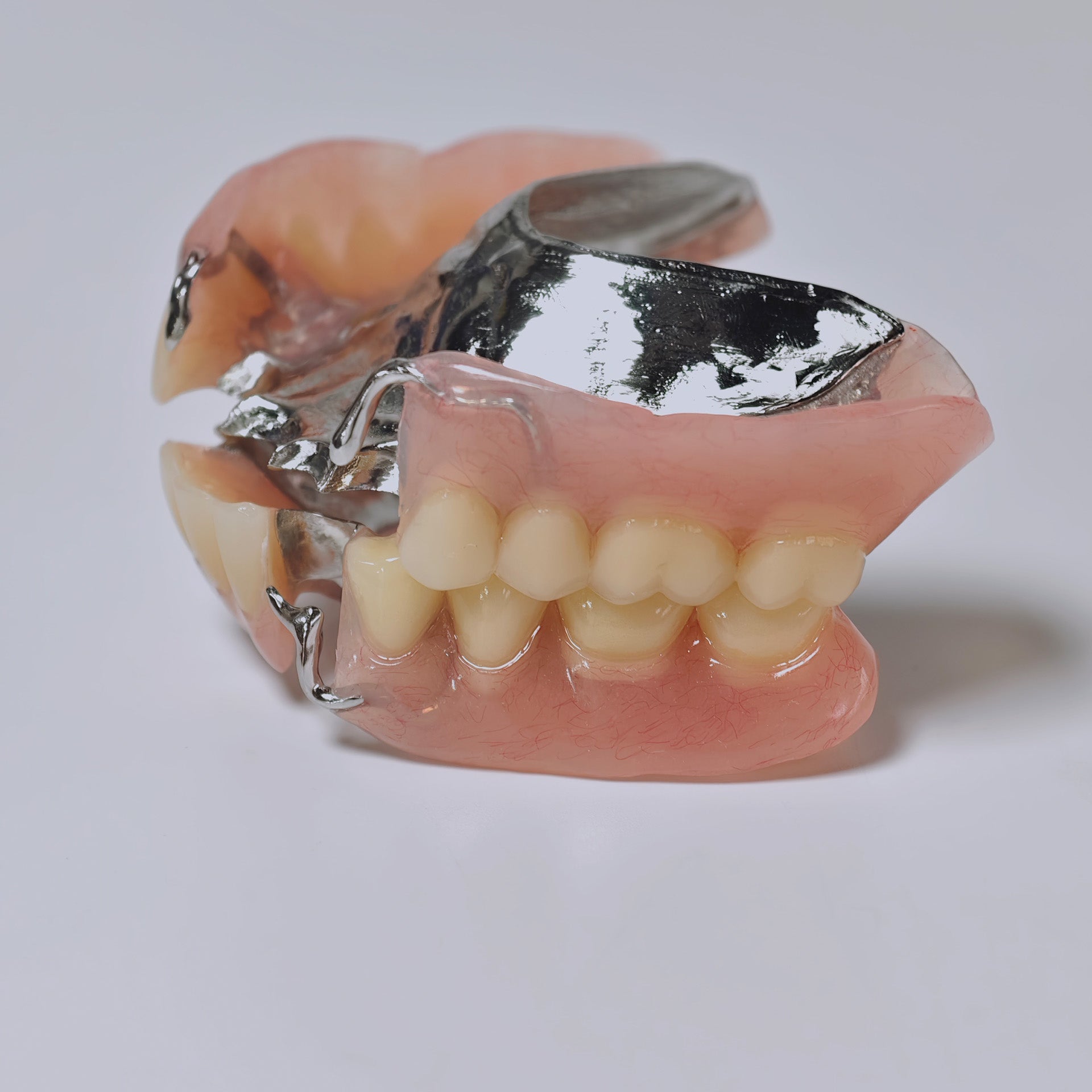 Cobalt Chrome Framework Denture Metal Framework With Acrylic Denture