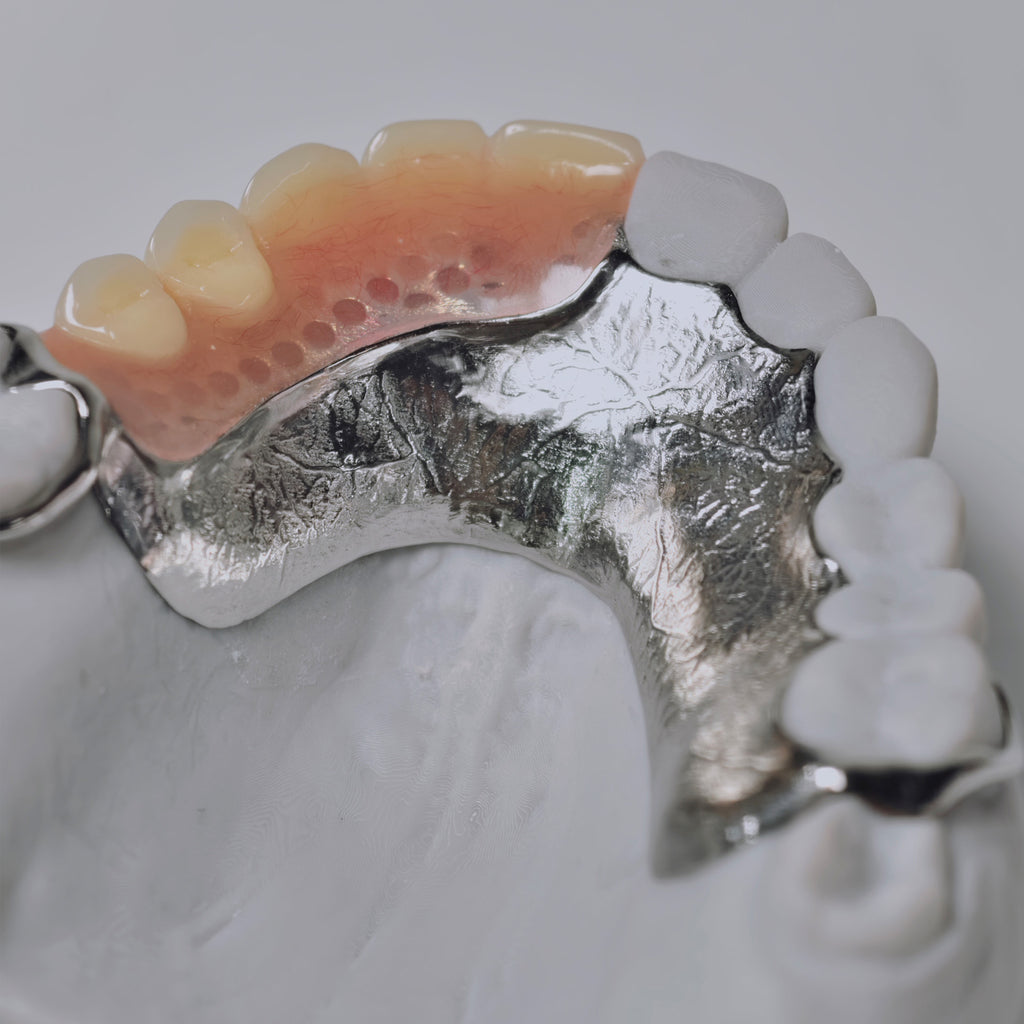 Cobalt Chrome Framework Denture Metal Framework With Acrylic Denture