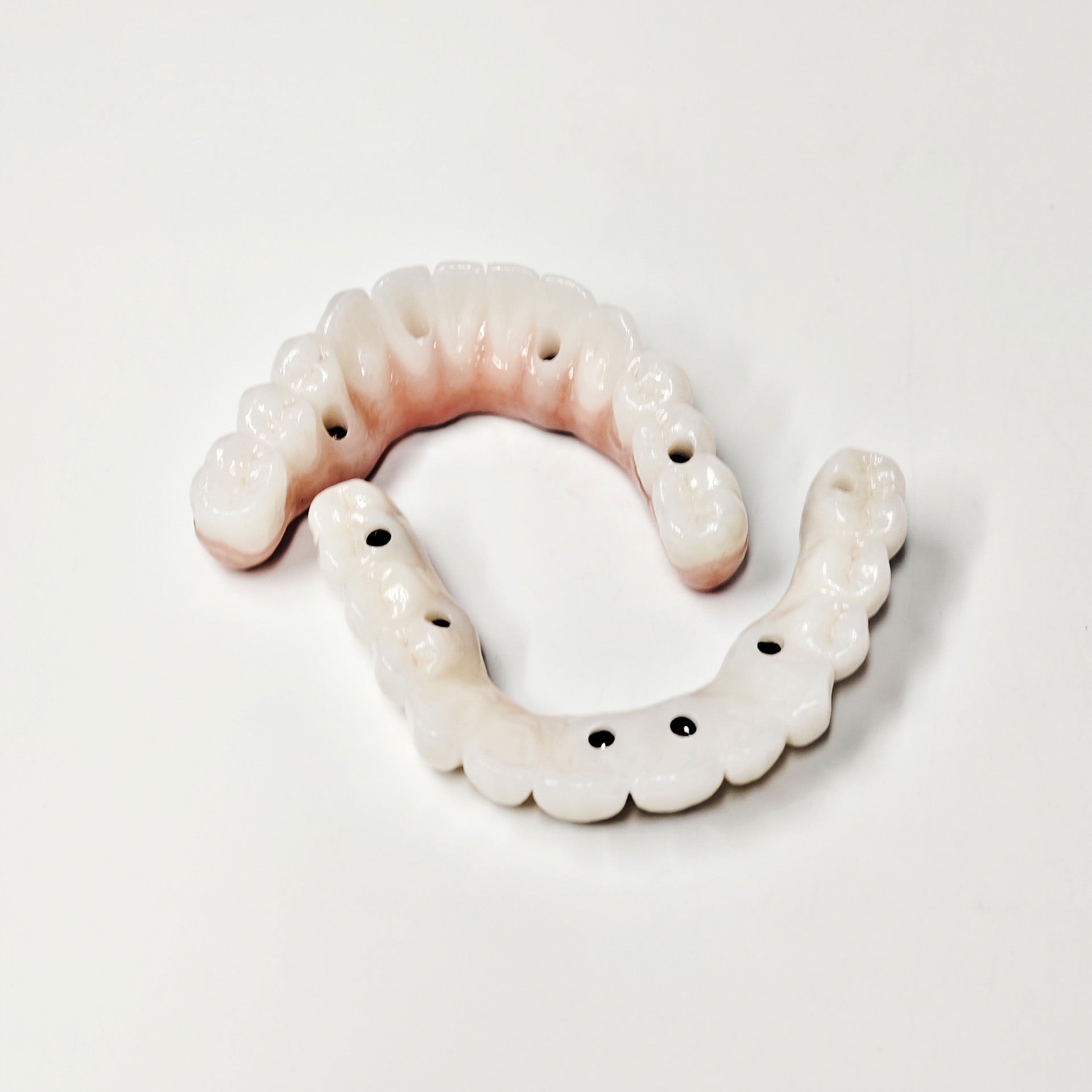 Full-Arch Zirconia Bridge With Ti-Base Abutment