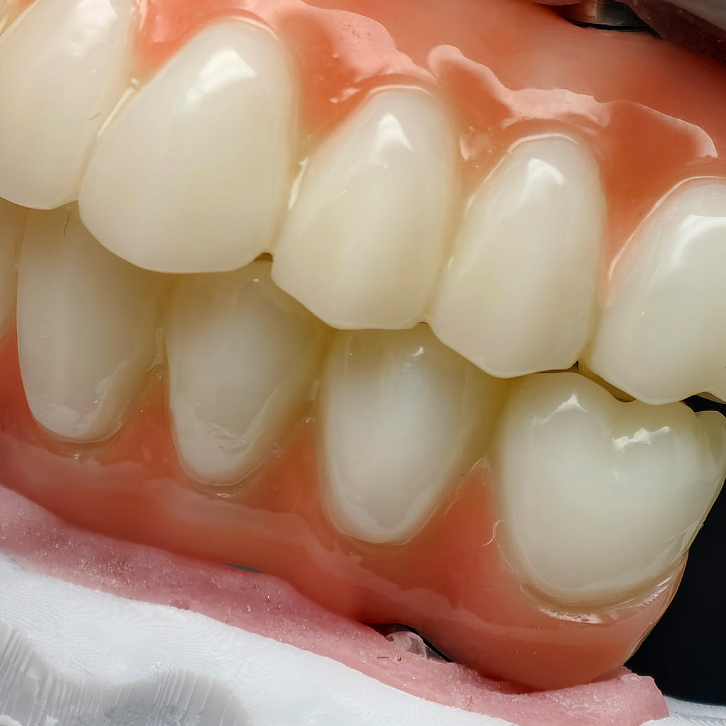 PMMA Bridge With Ti-Base Screw Retained Trying For Full Arch Restoration