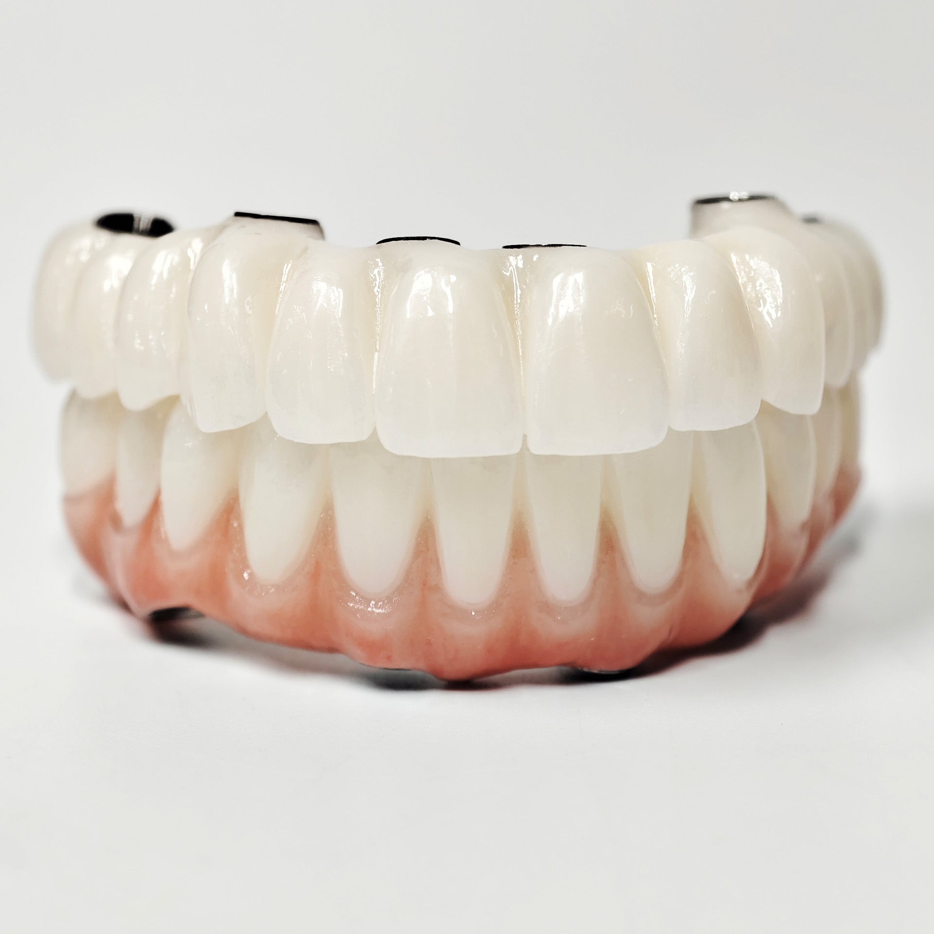 Full-Arch Zirconia Bridge With Ti-Base Abutment