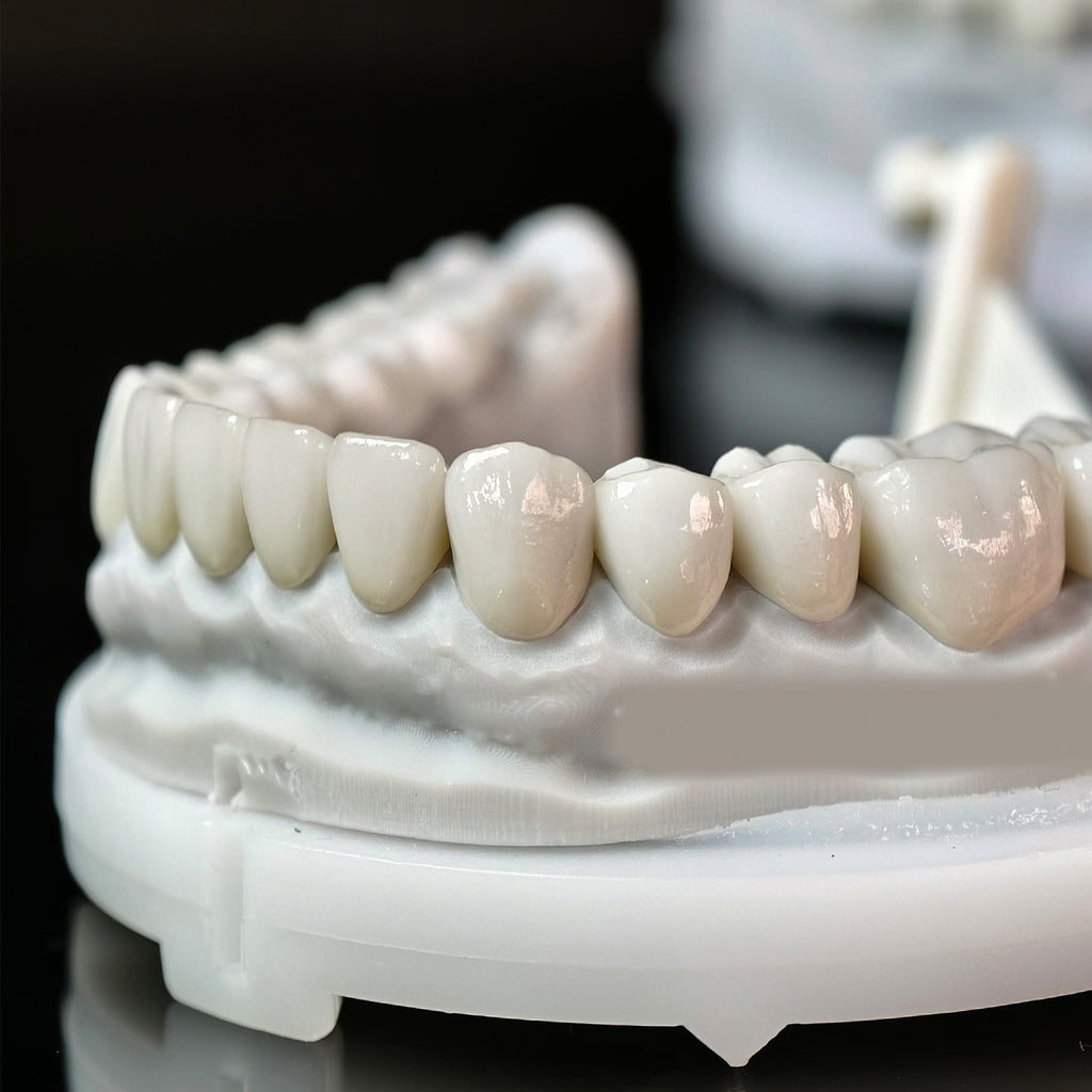 Ceramic Veneers And Crown With Cement Retained
