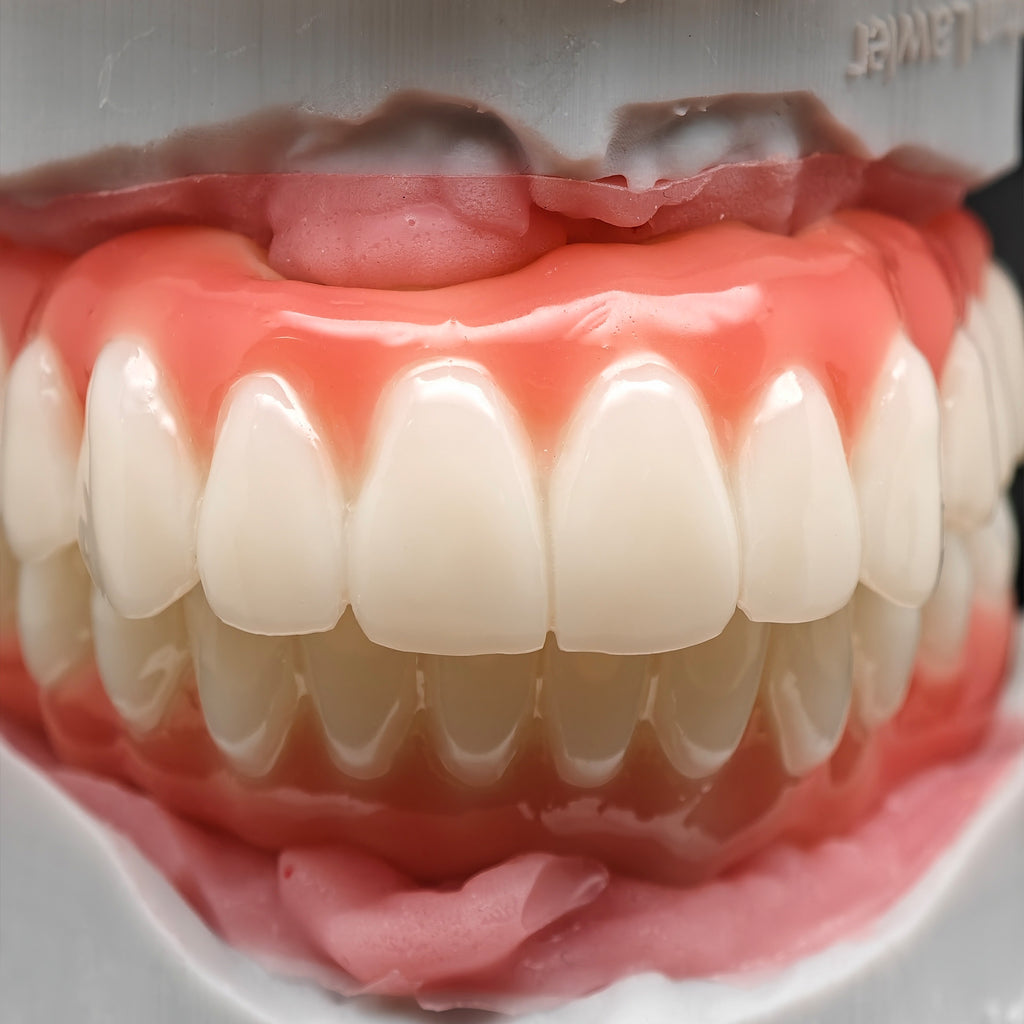 PMMA Bridge With Ti-Base Screw Retained Trying For Full Arch Restoration
