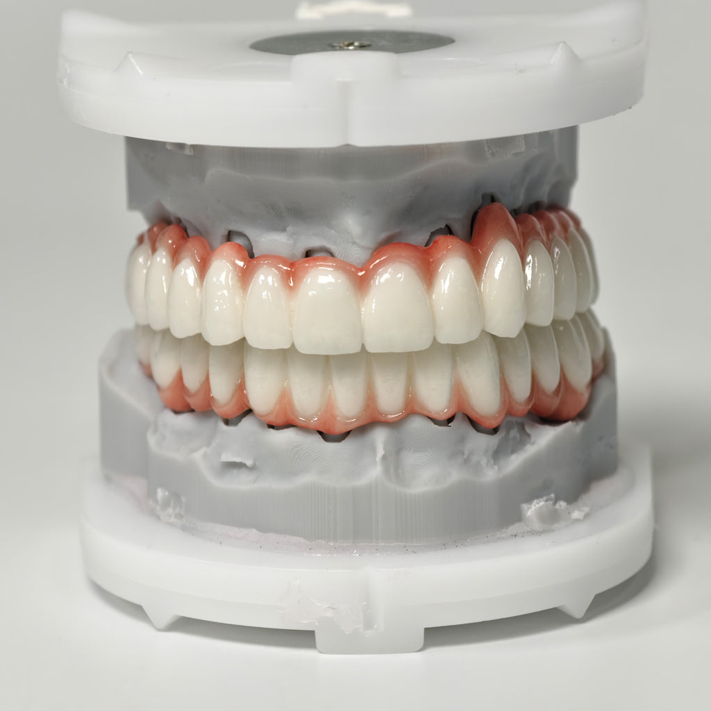 Full-Arch PFM Bridge With Screw Retained