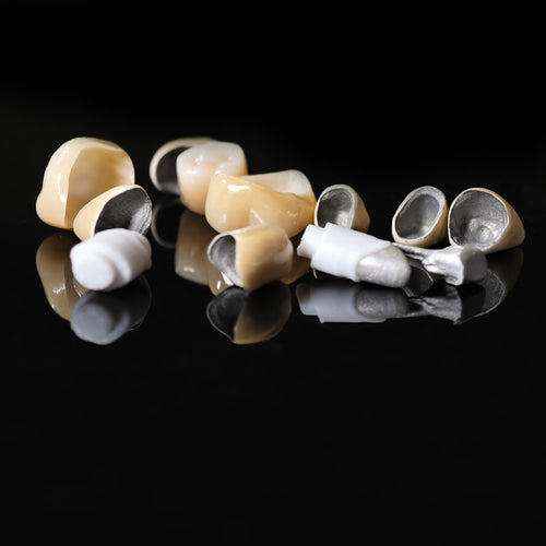 Co - Cr PFM Dental Bridge With Metal Post-And-Core